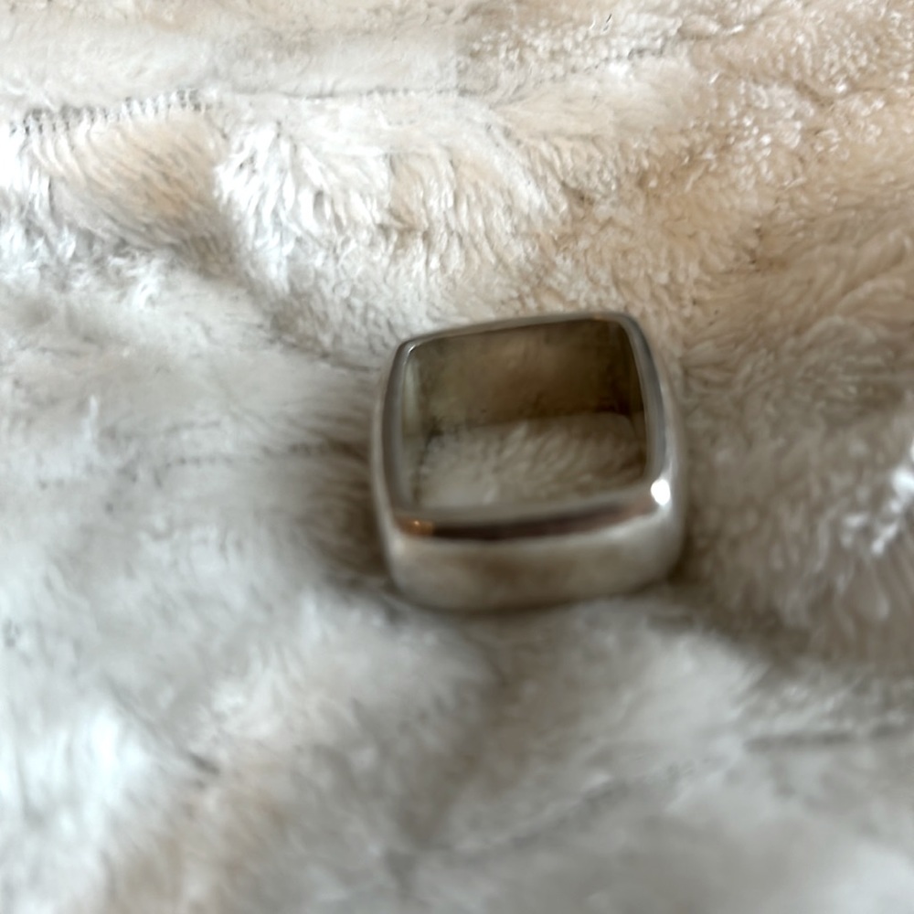 STERLING SILVER SQUARE RING